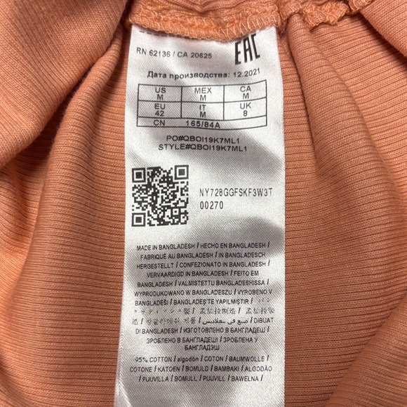 Guess Women's Peach Ruched Crop Top - Picture 7 of 7